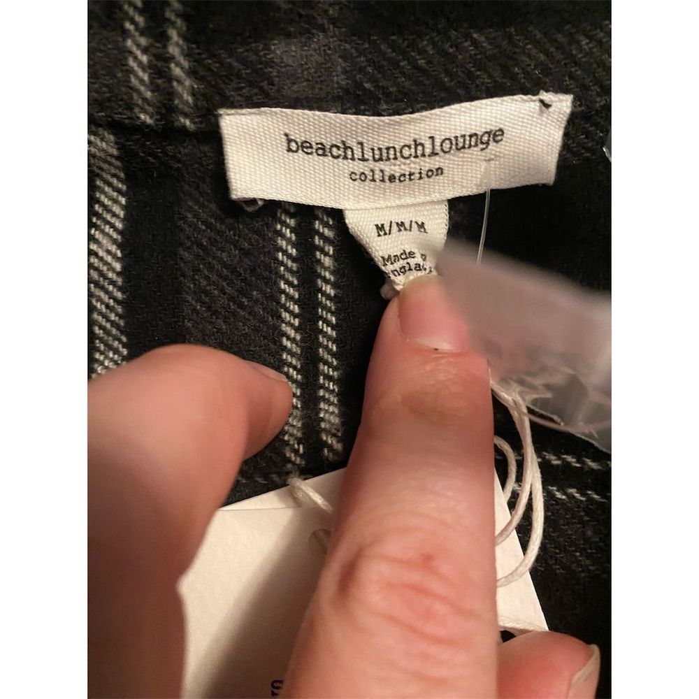 Beachlunchlounge Black Plaid Blazer - Picture 4 of 8